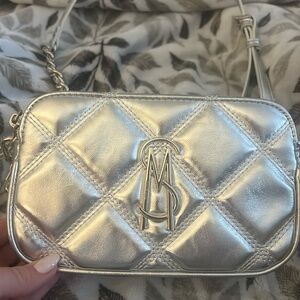 Metallic Silver Steve Madden Crossbody
